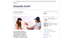 Desktop Screenshot of etiquette-guide.com