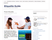 Tablet Screenshot of etiquette-guide.com